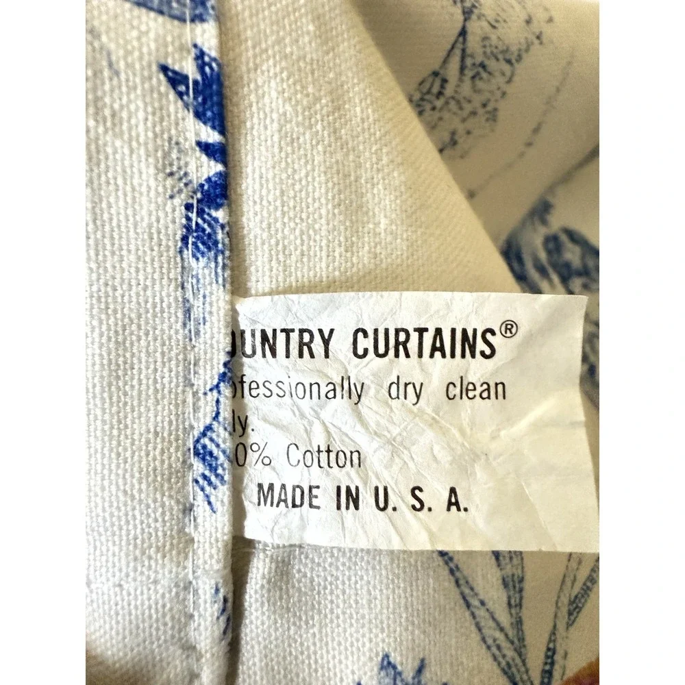 Set Of 3 Valance Curtains Curtains Classic Toile De Jouy French Countryside Euro